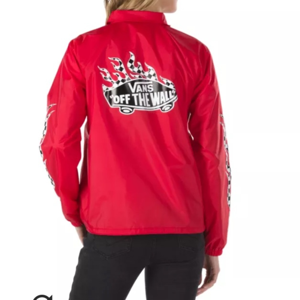Vans Checker Flame Thanks Coach Jacket